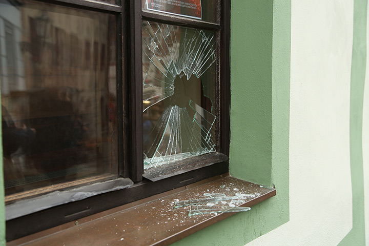 A2B Glass are able to board up broken windows while they are being repaired in Basildon.